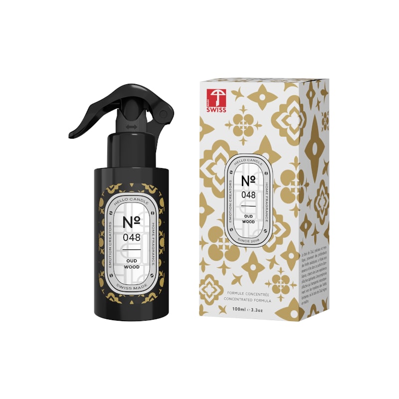 Spray d’ambiance - Oud Wood - N°048 - Hello Candle - Boutique Meli Melo