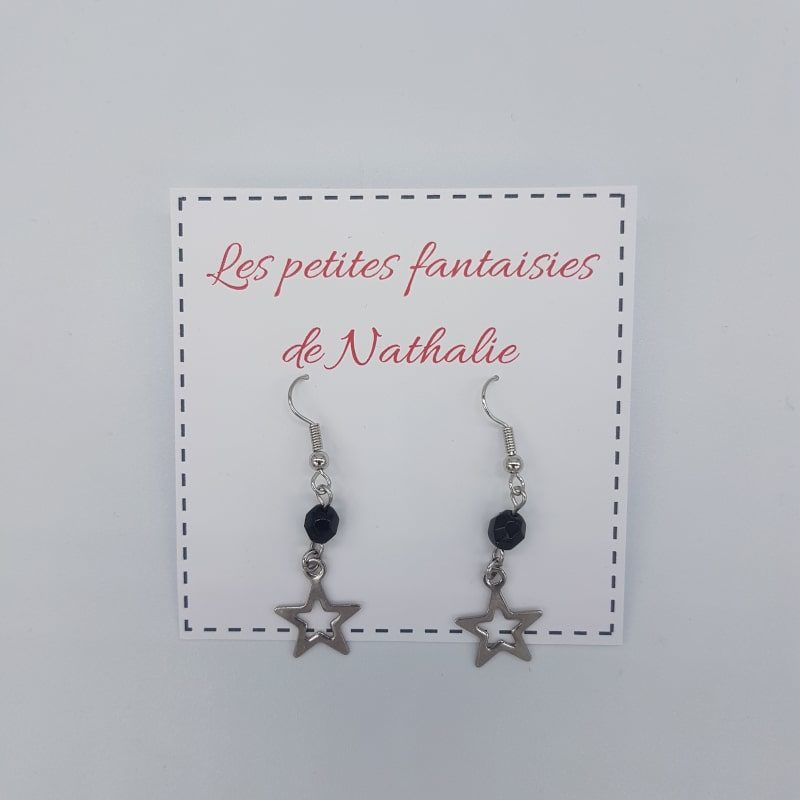 Boucles d'oreilles - Etoile - Les petites fantaisies de Nathalie - Boutique Meli Melo