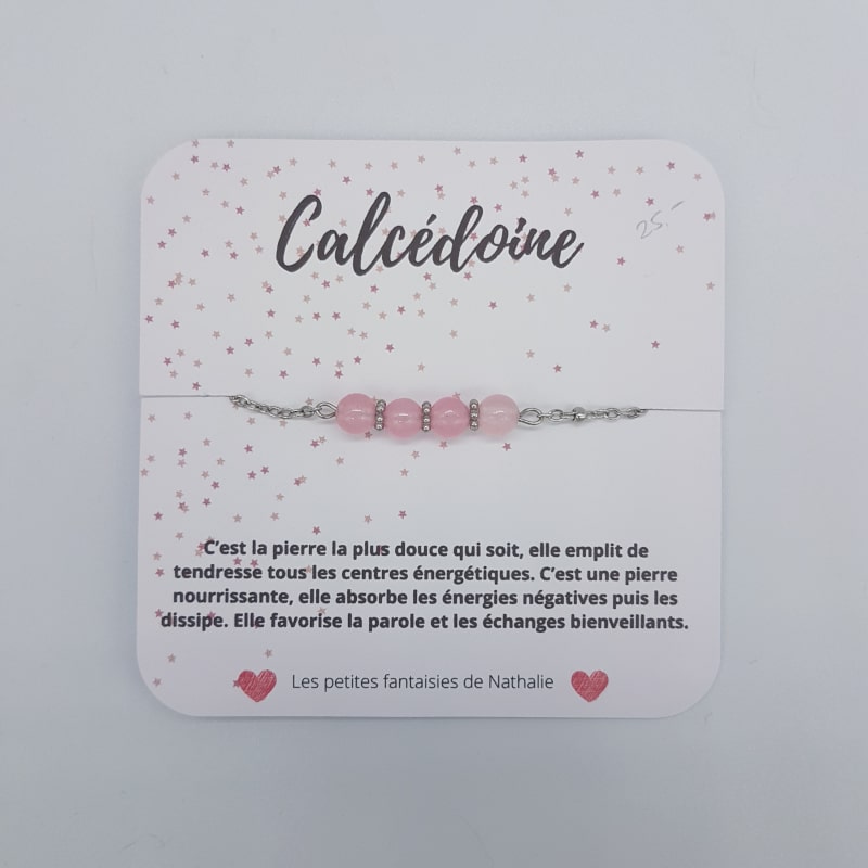 Bracelet - Calcédoine - Les petites fantaisies de Nathalie - Boutique Meli Melo