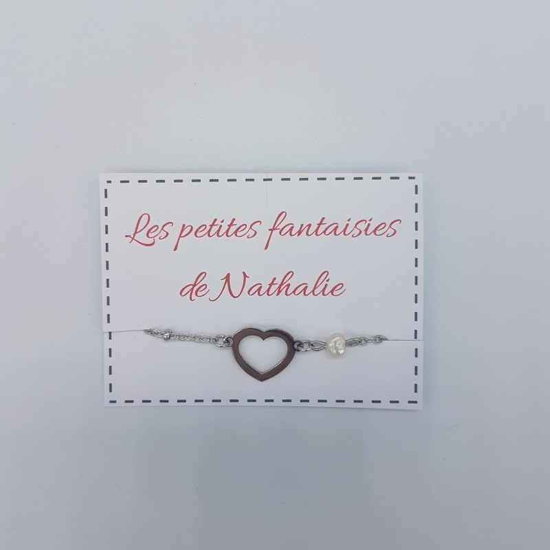 Bracelet - Cœur - Les petites fantaisies de Nathalie - Boutique Meli Melo