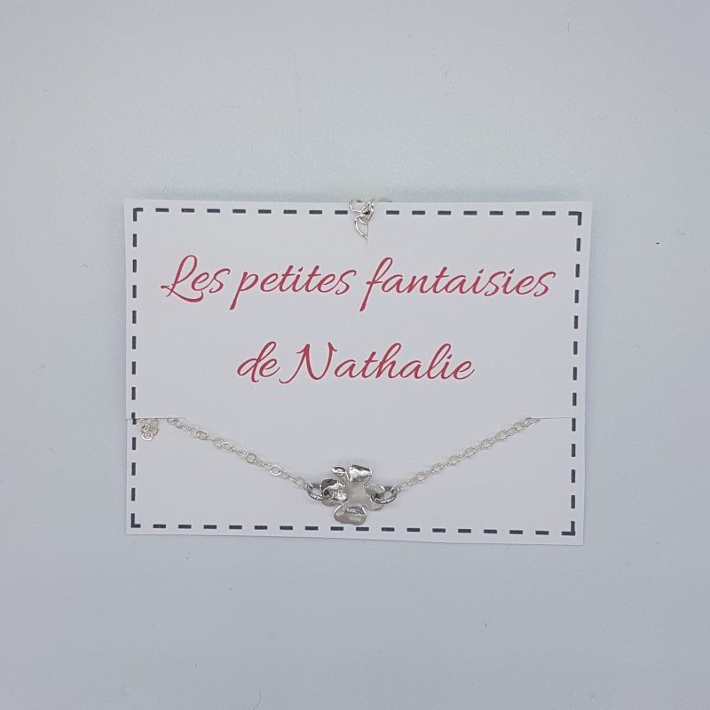 Bracelet argent 925 - Trèfle - Les petites fantaisies de Nathalie - Boutique Meli Melo