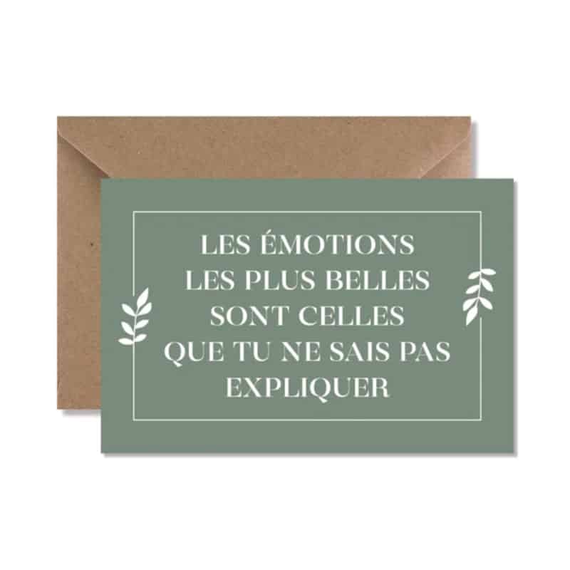 Carte - Les émotions - Seven Paper - Boutique Meli Melo