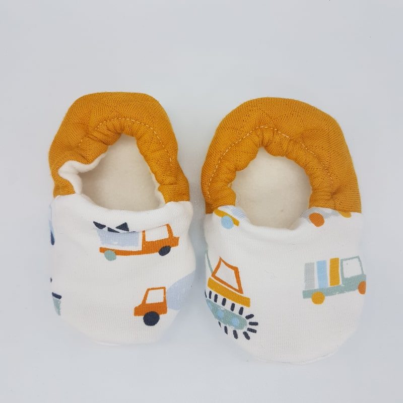 Chaussons - 3-6 M - Camion - Créations Baby - Boutique Meli Melo