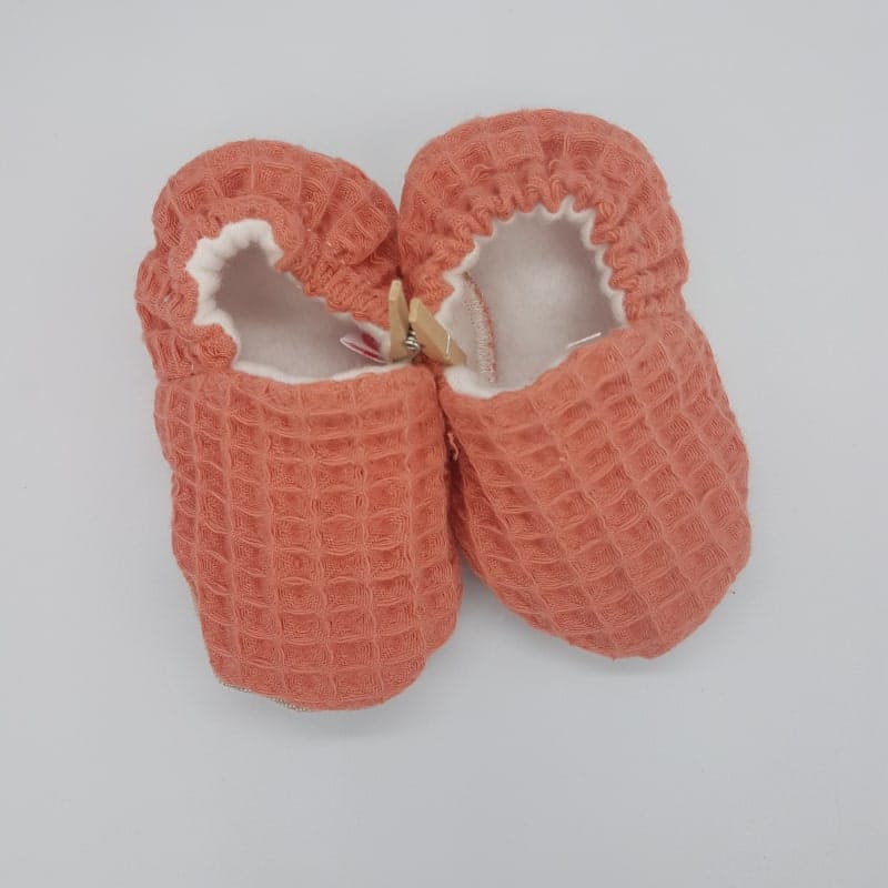 Chaussons - 3-6 M - Rose - Créations Baby - Boutique Meli Melo