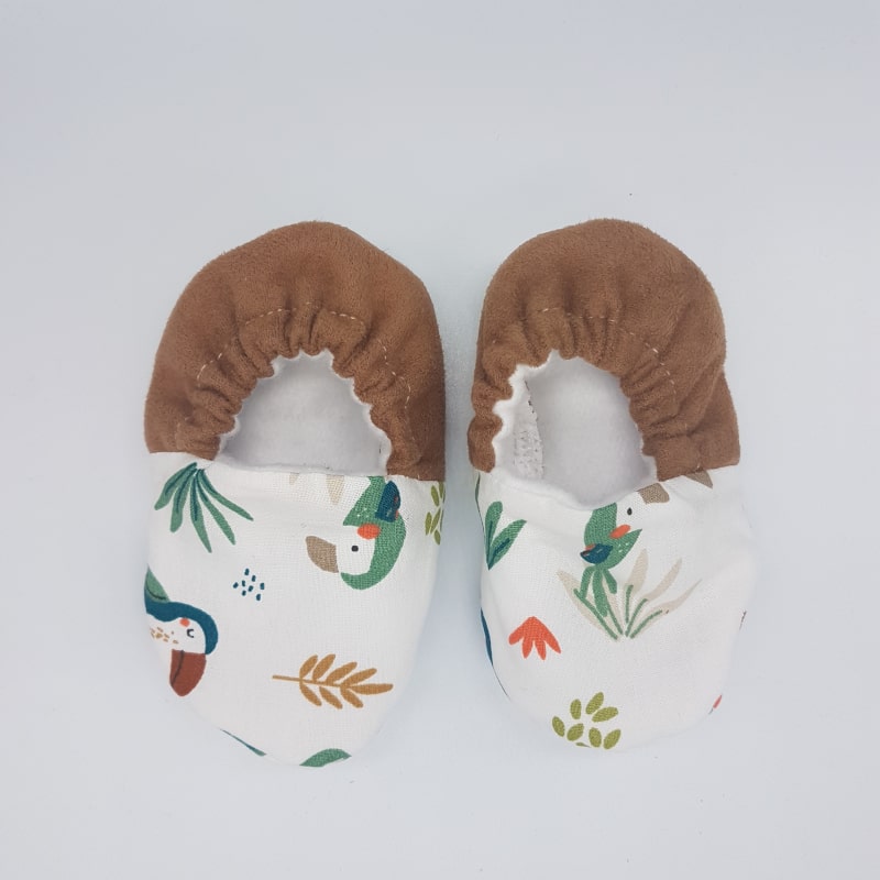 Chaussons - 3-6 M - Toucan - Créations Baby - Meli Melo