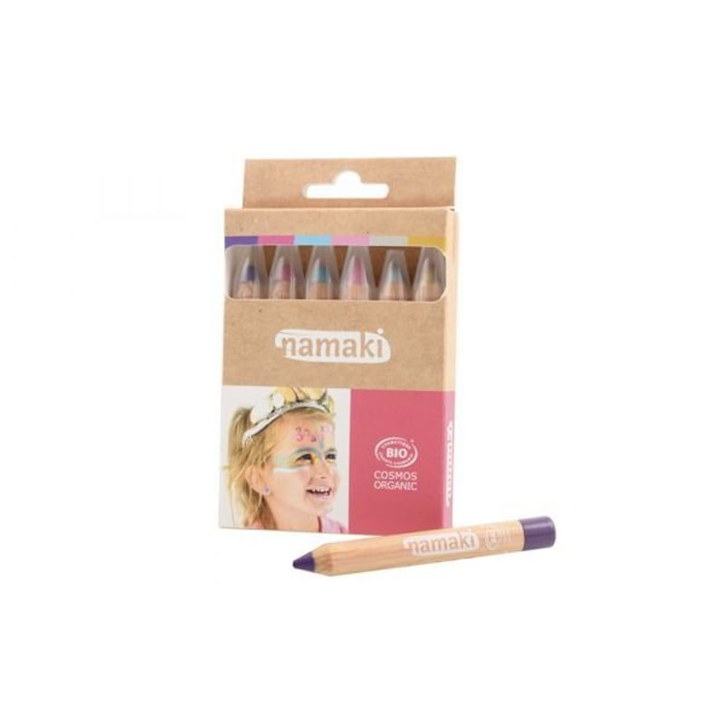 Kit 6 crayons de maquillage BIO - Mondes enchantés - Namaki - Boutique Meli Melo