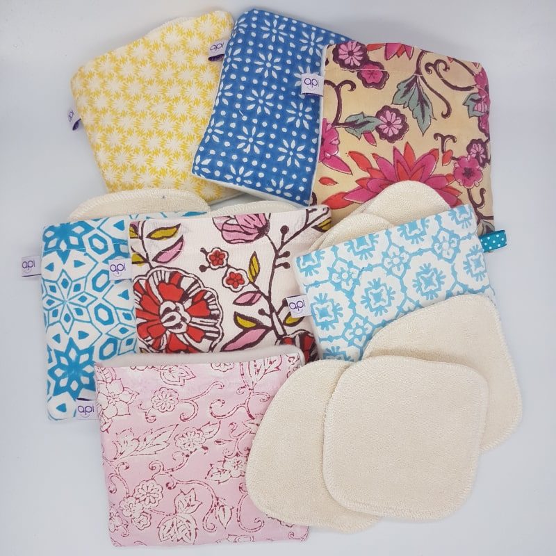 Kit mini gant + lingettes démaquillantes lavables - Api - Boutique Meli Melo
