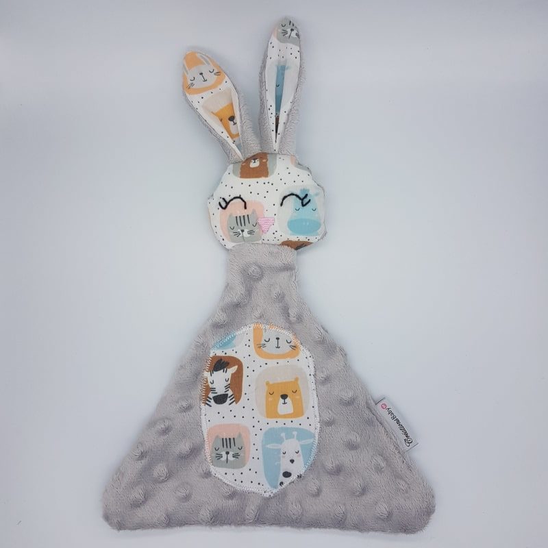 Doudou lapin - Portraits d'animaux - Créations Baby - Boutique Meli Melo
