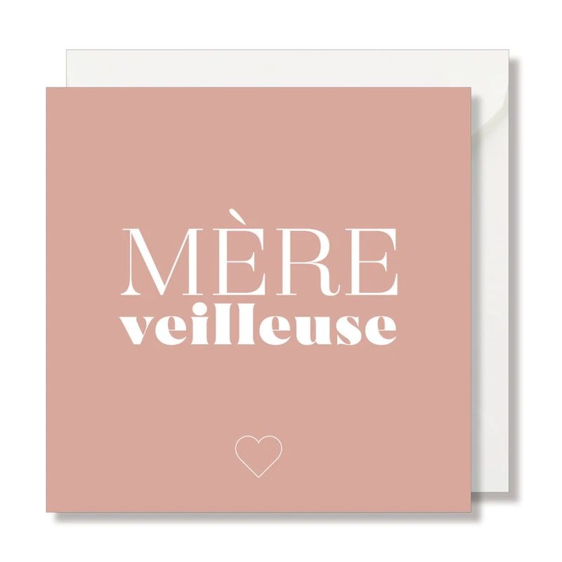 Carte carrée - Mère-veilleuse - Seven Paper - Boutique Meli Melo