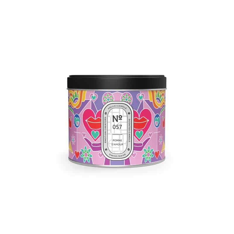 Bougie alu - N°57 - Pomme d'amour - 180ml - Hello Candle - Boutique Meli Melo