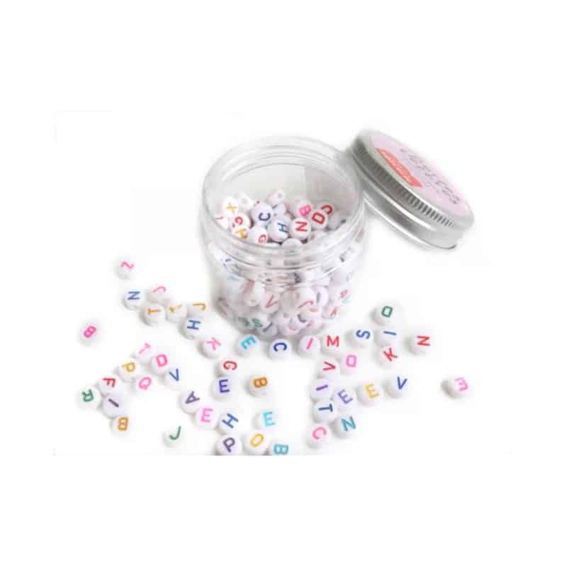 Pot de perles lettres - Multicolore - La petite épicerie - Boutique Meli Melo