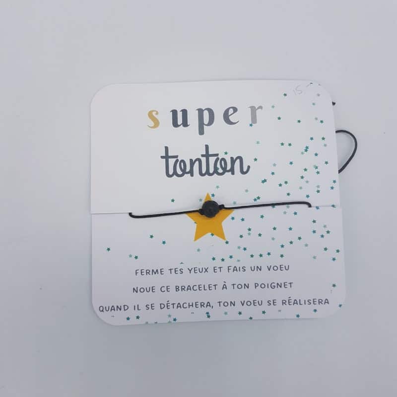 Bracelet - Super tonton - Les petites fantaisies de Nathalie - Boutique Meli Melo